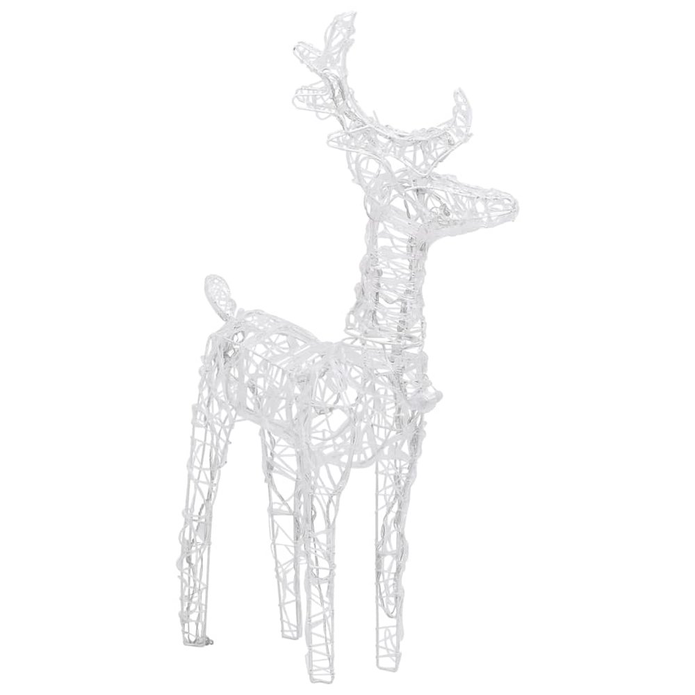 Reindeers & Sleigh Christmas Decoration 160 LEDs 51.2" Acrylic. Picture 6