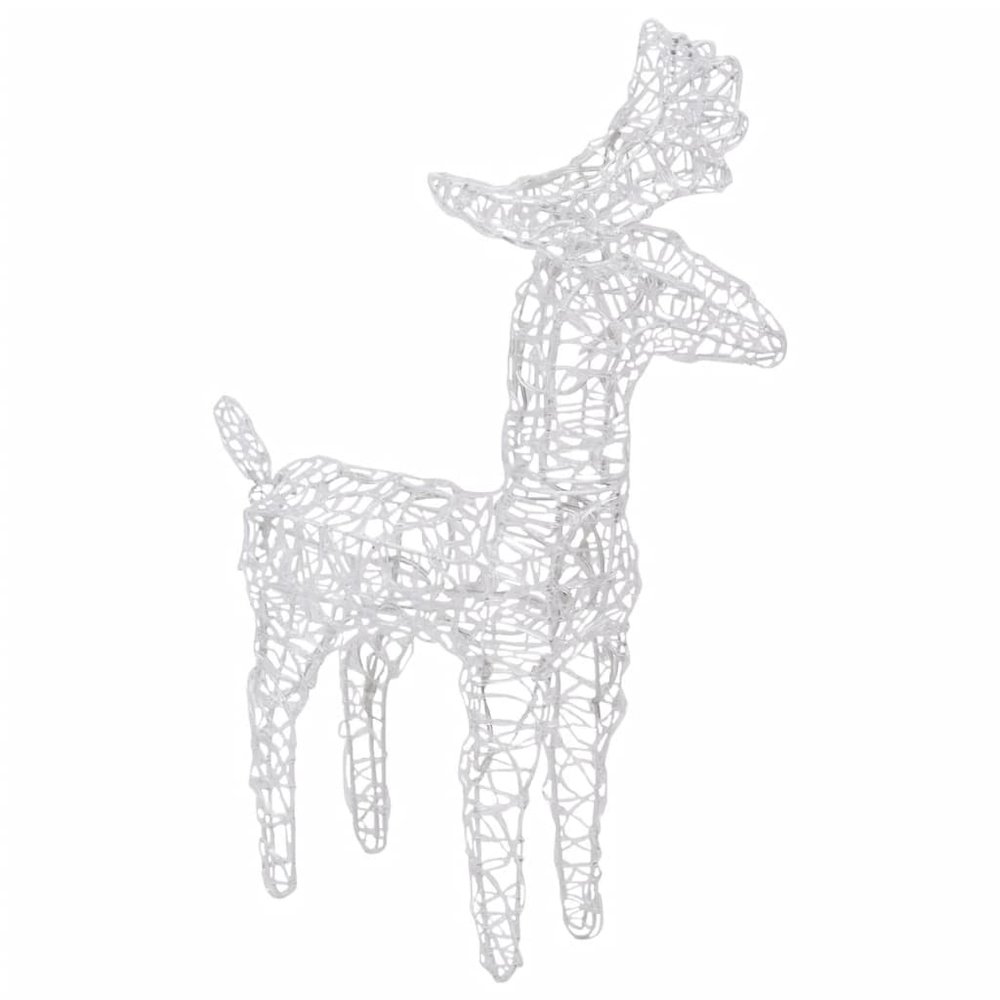 Reindeers & Sleigh Christmas Decoration 160 LEDs 51.2" Acrylic. Picture 4