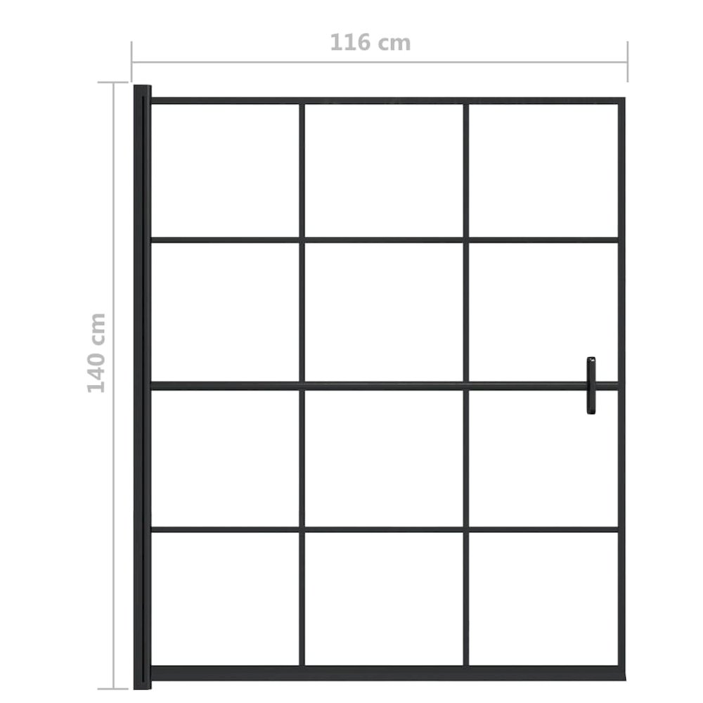 Shower Enclosure ESG 45.7"x55.1" Black. Picture 5