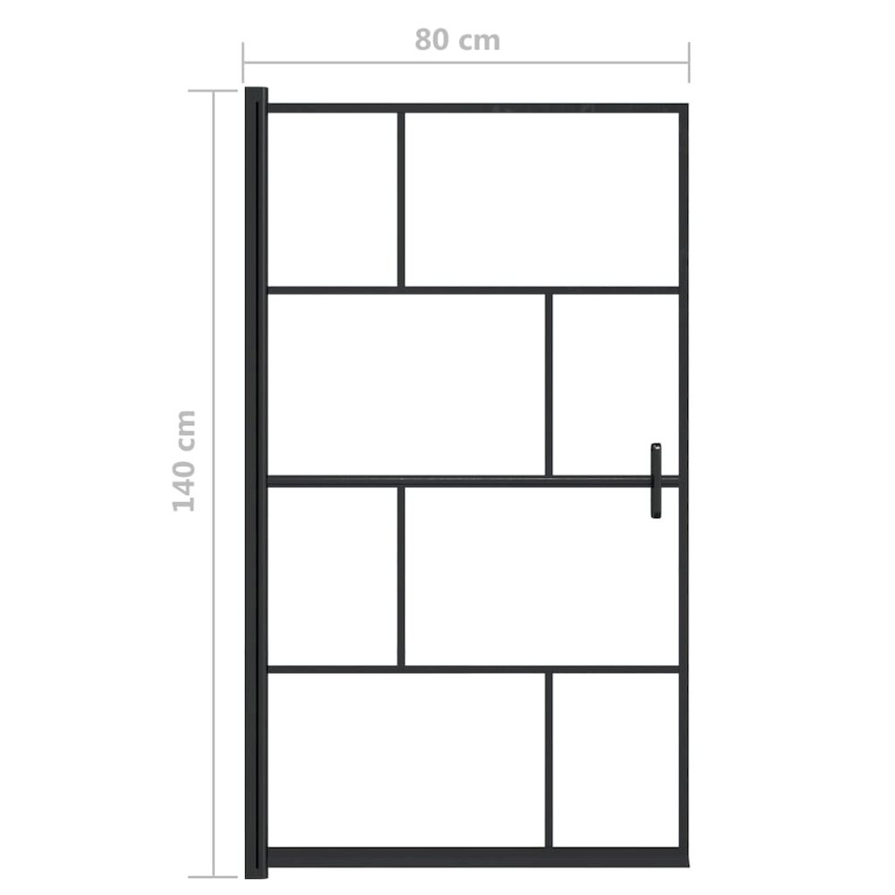 Shower Enclosure ESG 31.5"x55.1" Black. Picture 5