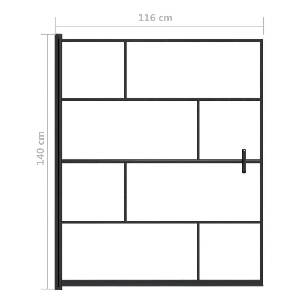 Shower Enclosure ESG 45.7"x55.1" Black. Picture 5