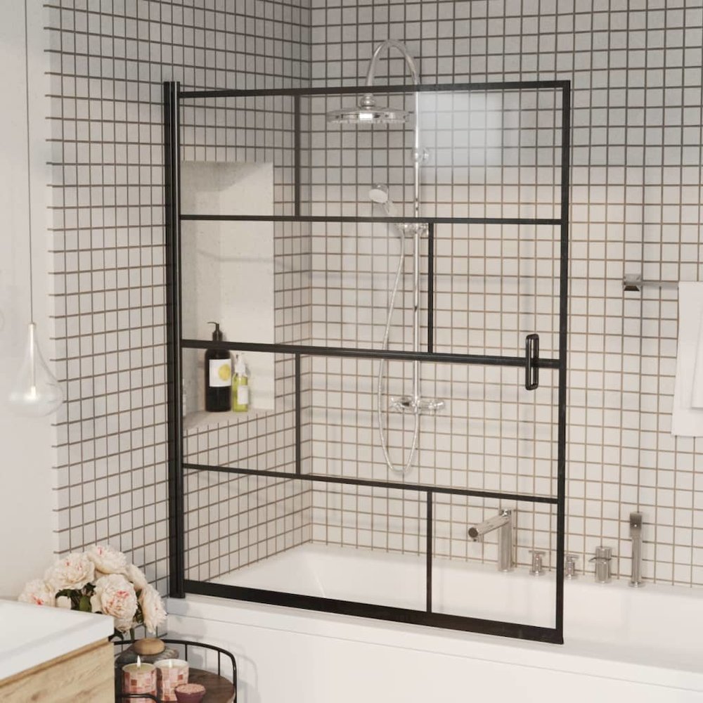 Shower Enclosure ESG 45.7"x55.1" Black. Picture 1
