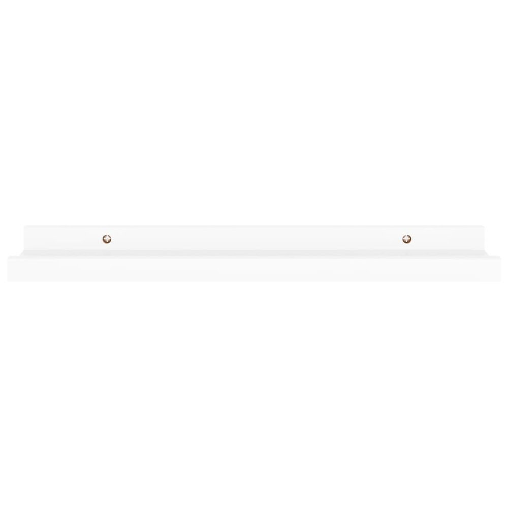 Wall Shelf Set of 4 White MDF Medium Decorative Inlays. Picture 5
