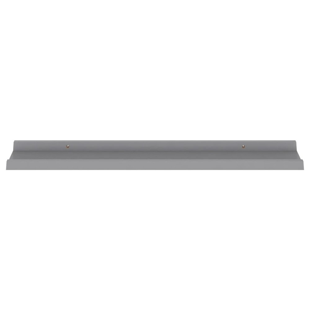 Wall Shelf Set of 4 Gray MDF 31.5x3.5x1.2 in Wall mounting. Picture 4