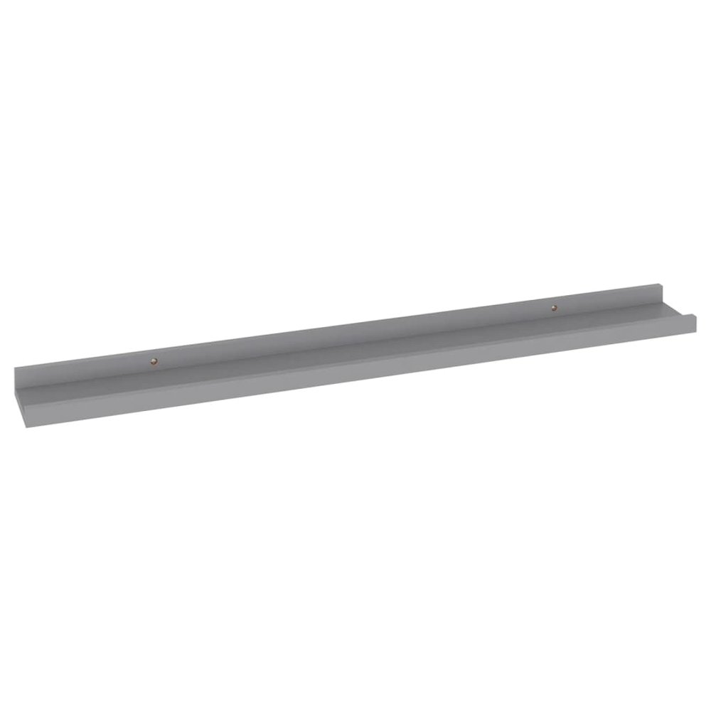 Wall Shelf Set of 4 Gray MDF 31.5x3.5x1.2 in Wall mounting. Picture 5