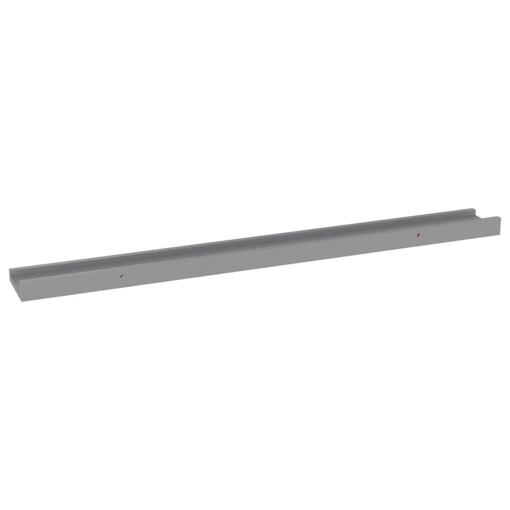 Wall Shelf Set of 4 Gray MDF 31.5x3.5x1.2 in Wall mounting. Picture 6