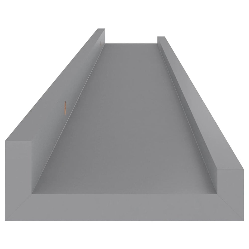 Wall Shelf Set of 4 Gray MDF 31.5x3.5x1.2 in Wall mounting. Picture 7