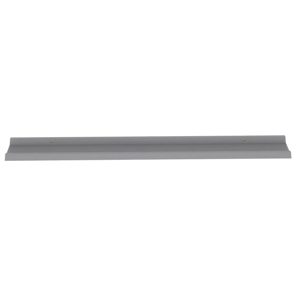 Wall Shelf Set of 4 Grey MDF Medium Wall Mounting. Picture 6