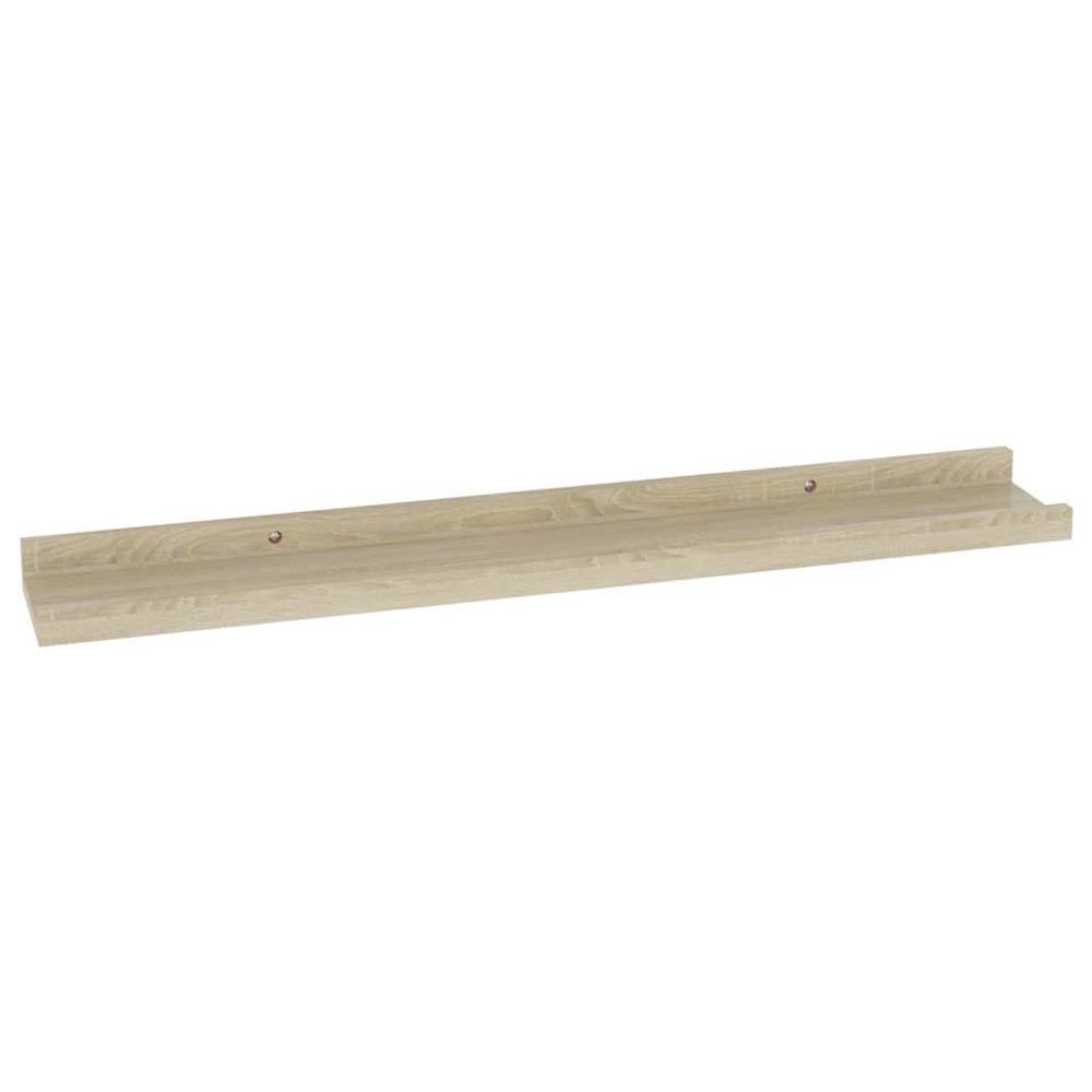 Wall Shelf Set of 2 Sonoma Oak MDF Wall Mounting Wall Shelf. Picture 5