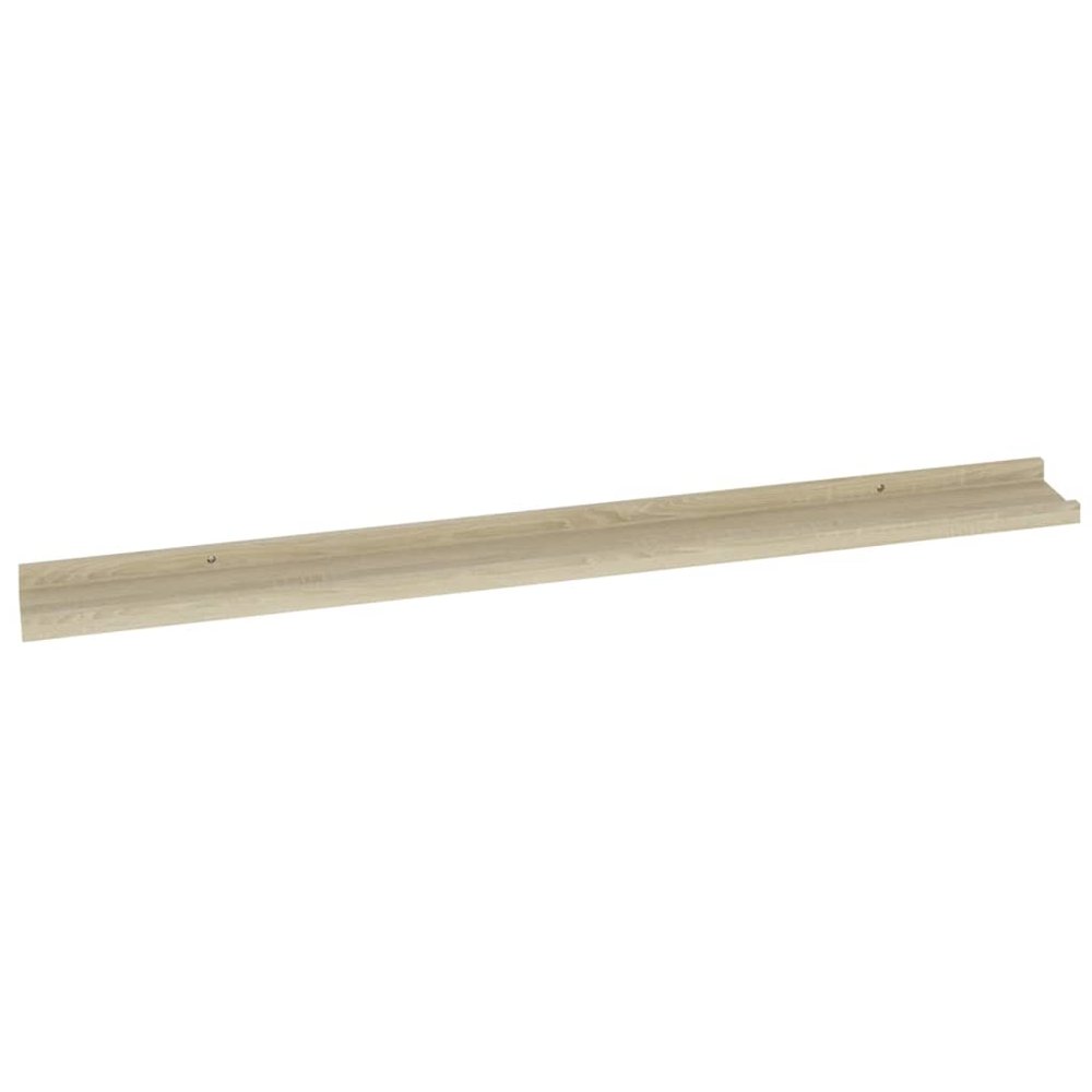 Wall Shelf Set of 4 Sonoma Oak MDF 39.4x3.5x1.2 in. Picture 5