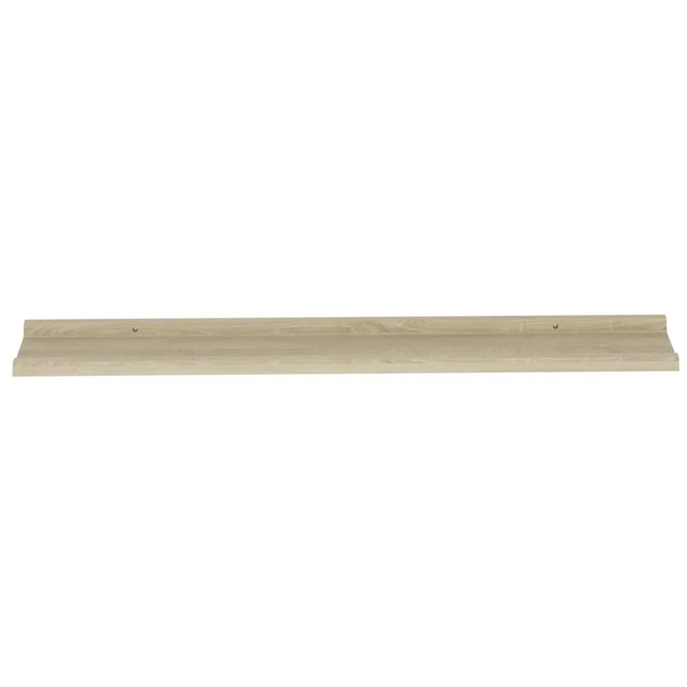 Wall Shelf Set of 4 Sonoma Oak MDF 39.4x3.5x1.2 in. Picture 6