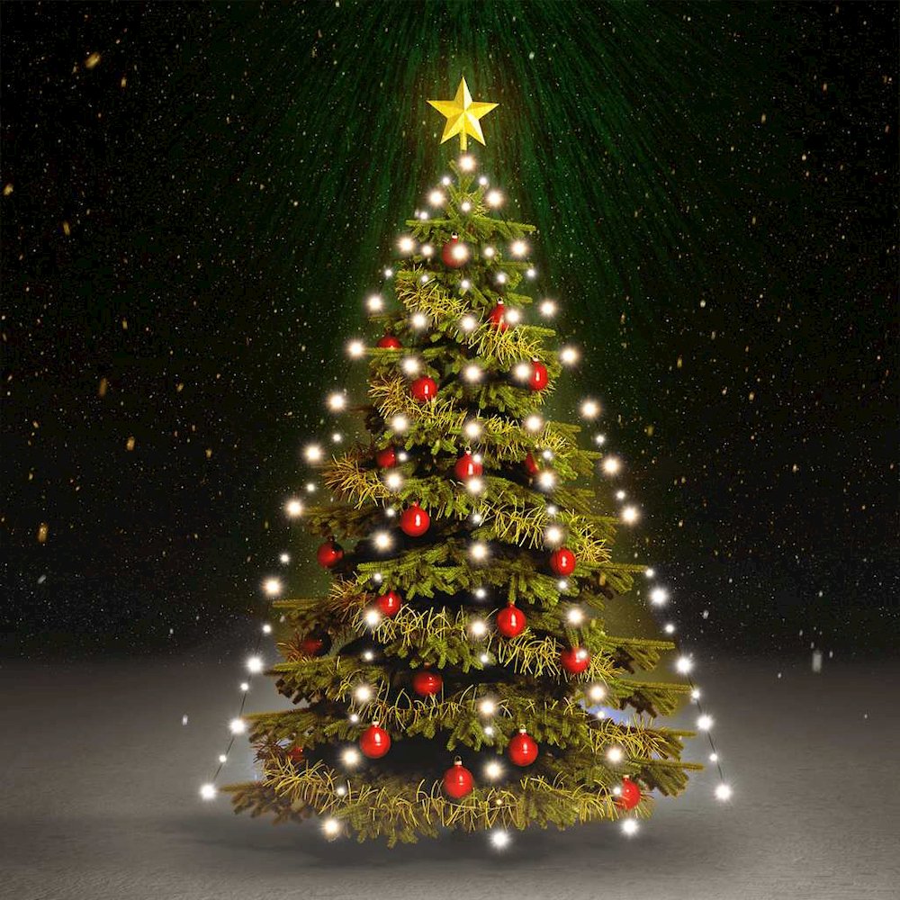Tree Light Cold White PVC Good for a 70.9 in tree Lights. Picture 2