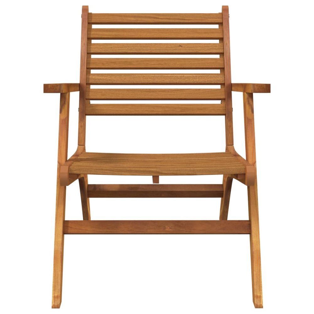 Garden Chair Brown Solid acacia wood Standard Durable. Picture 4