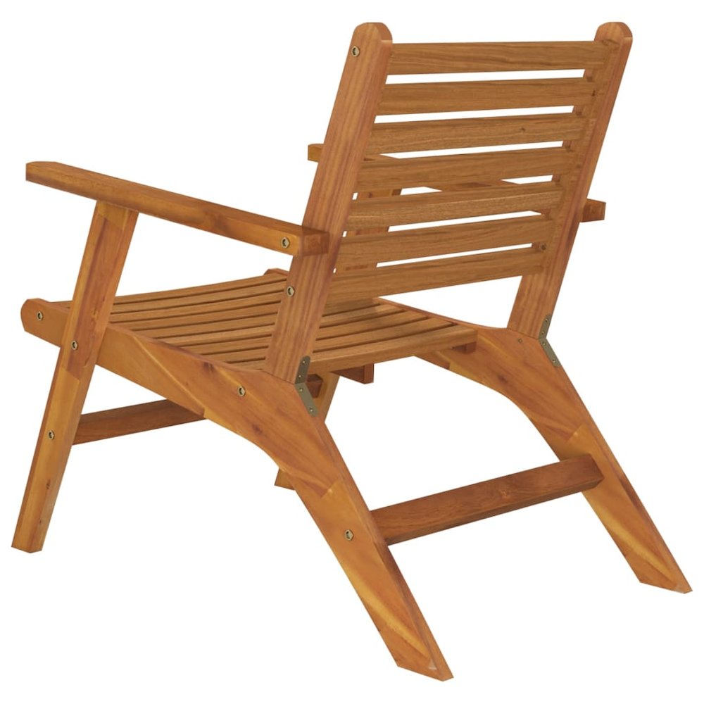 Garden Chair Brown Solid acacia wood Standard Durable. Picture 6