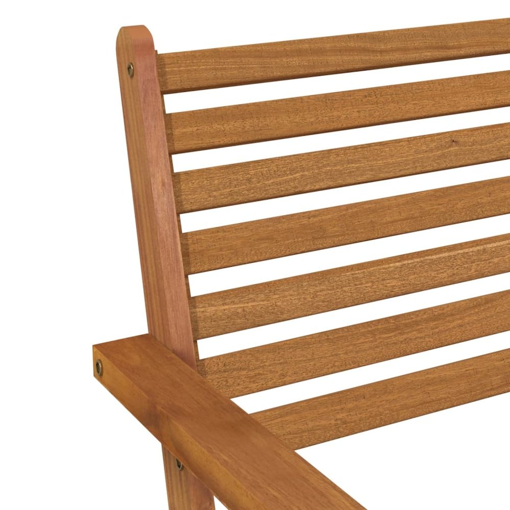 Garden Chair Brown Solid acacia wood Standard Durable. Picture 7