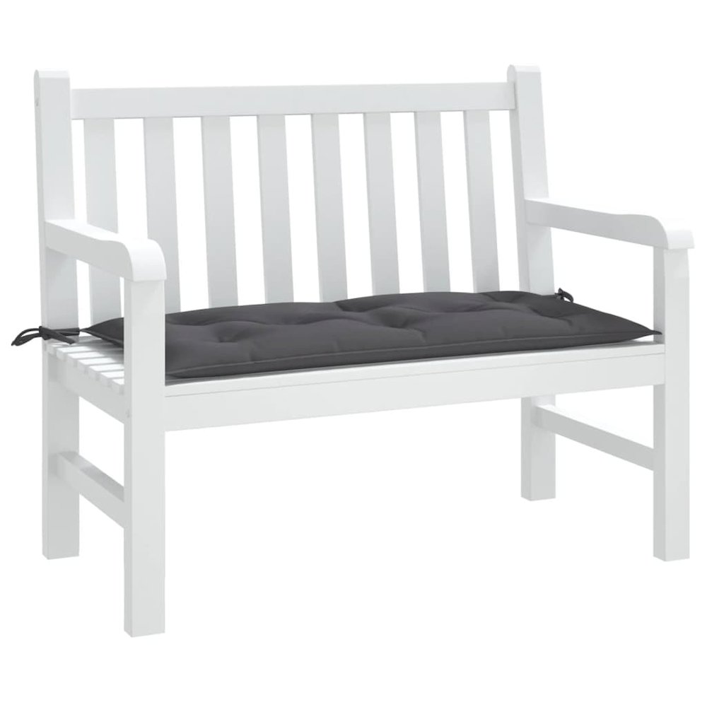 Garden Bench Cushion Anthracite Oxford fabric (100% polyester). Picture 3