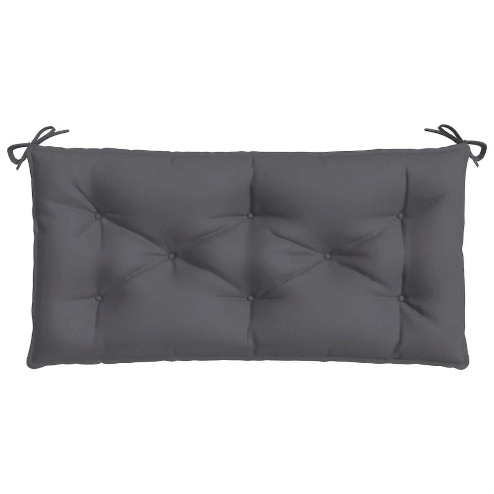 Garden Bench Cushion Anthracite Oxford fabric (100% polyester). Picture 4