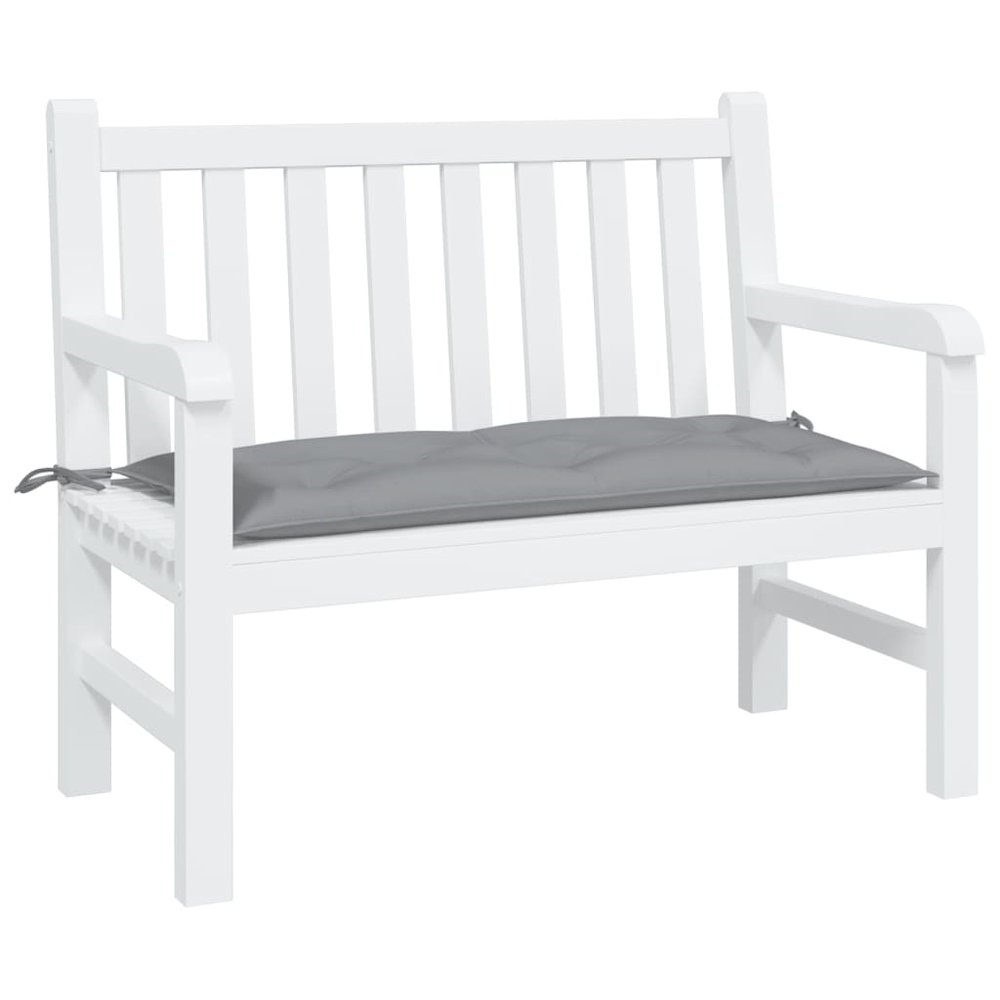 Garden Bench Cushion Grey Oxford fabric Medium. Picture 3