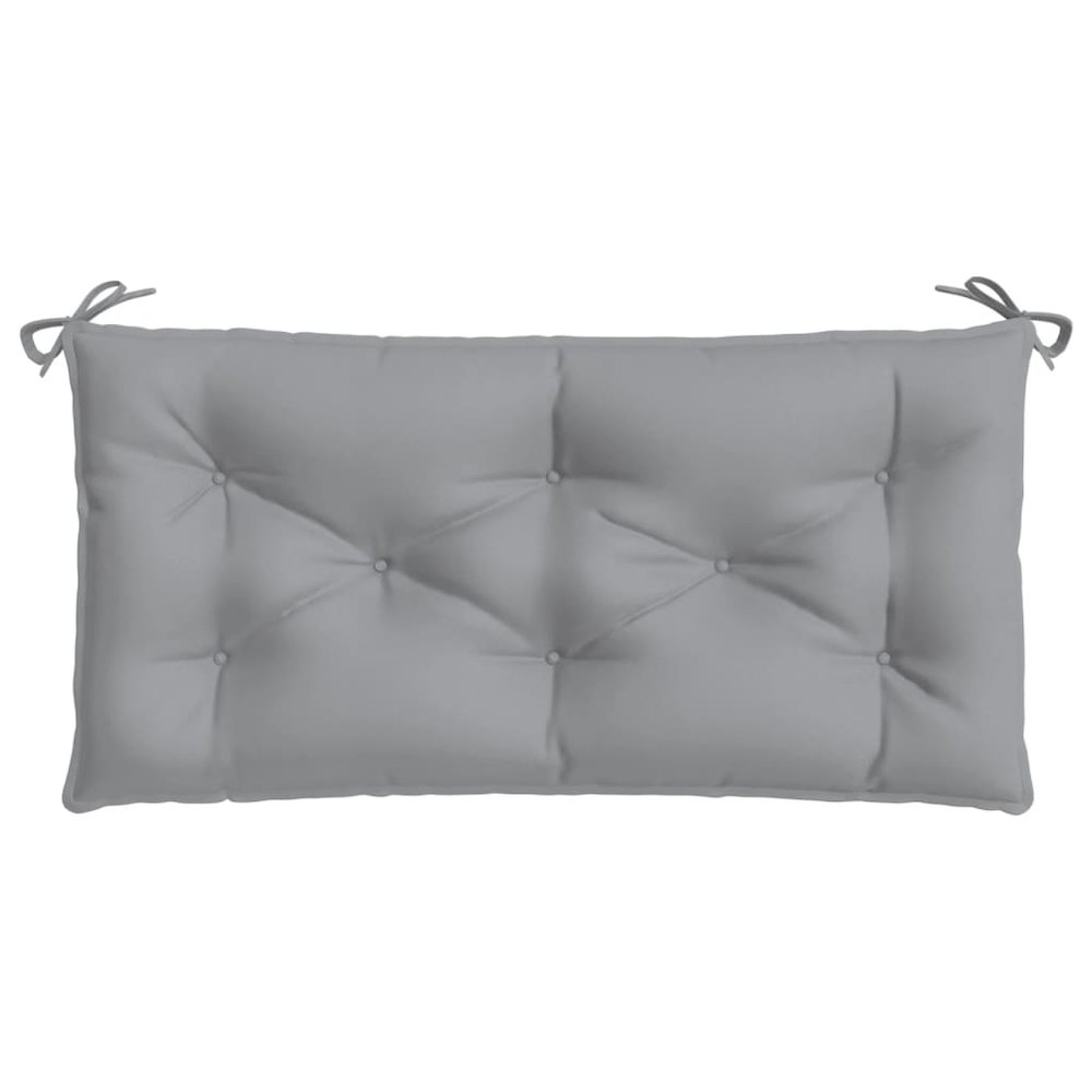 Garden Bench Cushion Grey Oxford fabric Medium. Picture 4