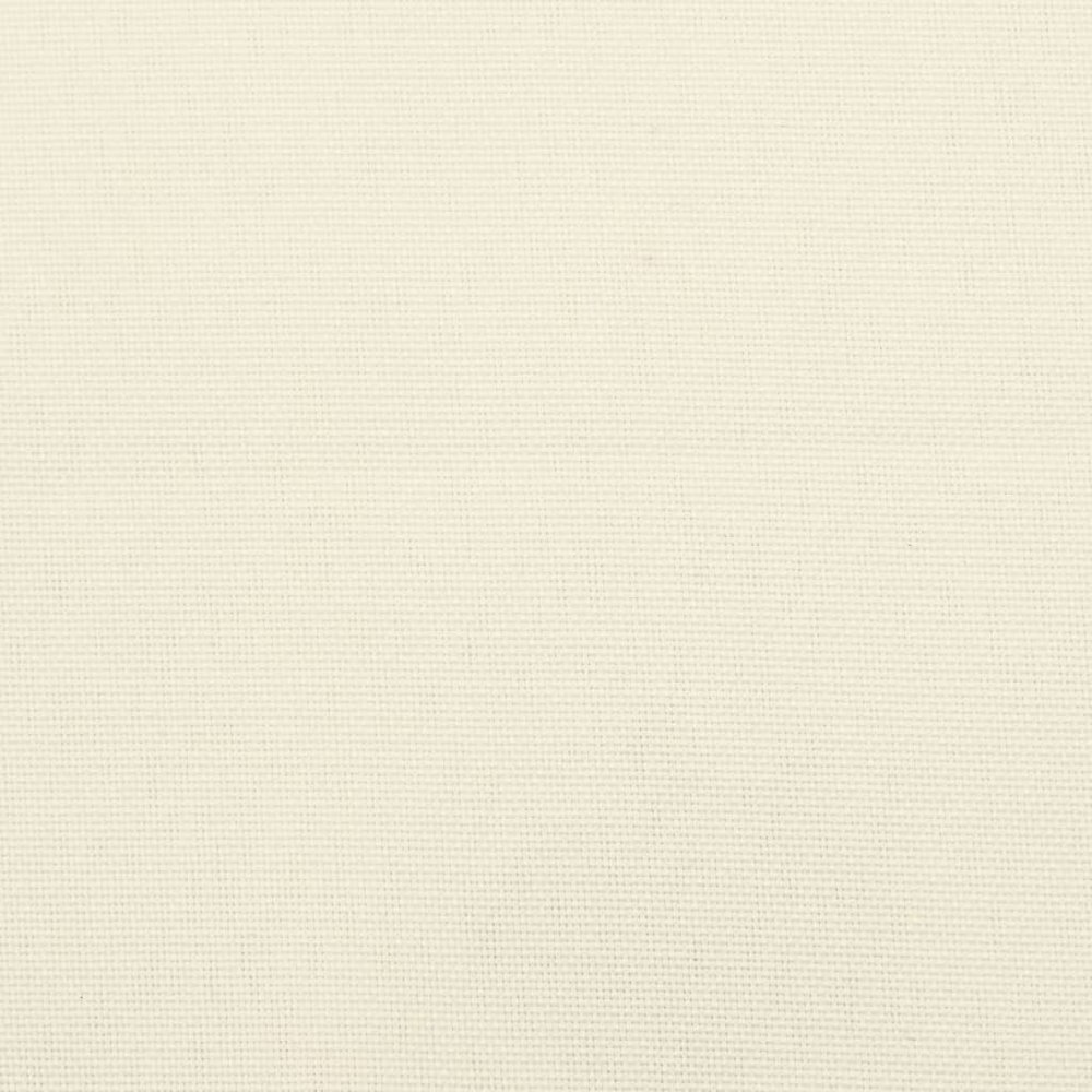Garden Bench Cushion Cream White Oxford Fabric (100% Polyester). Picture 6