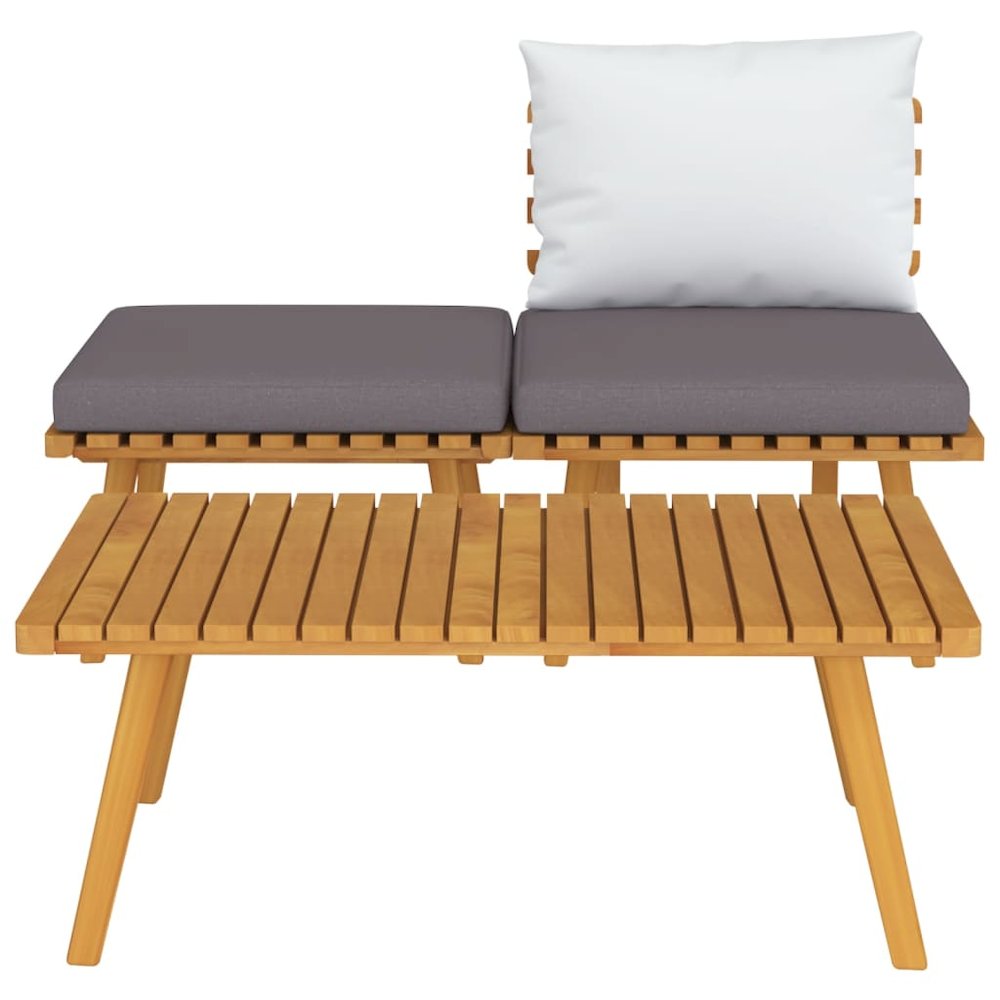 Garden Lounge Set Dark Grey, White. Picture 3