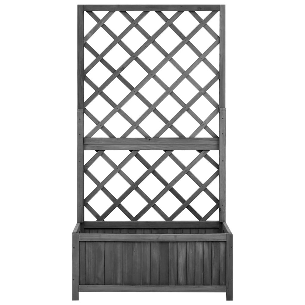 Planter Black Solid firwood Medium Planters Planter. Picture 2