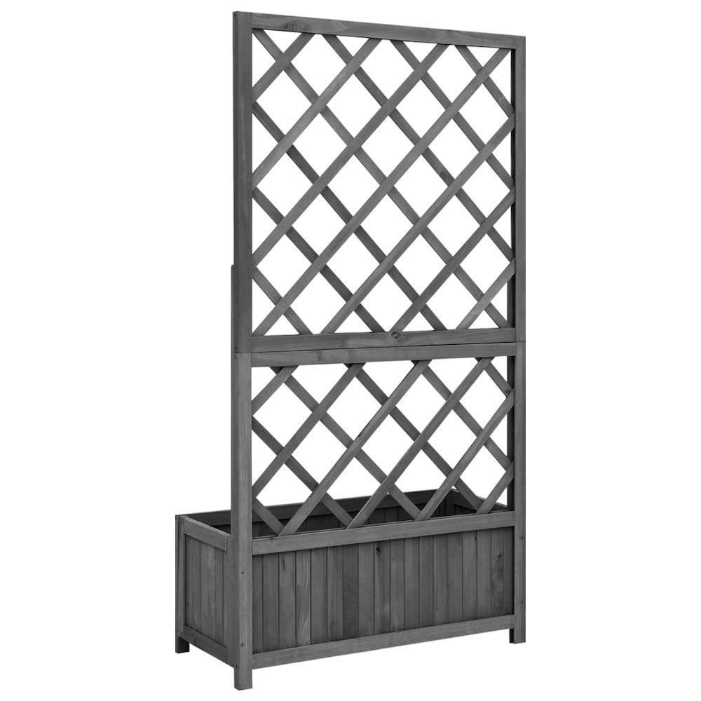 Planter Black Solid firwood Medium Planters Planter. Picture 4