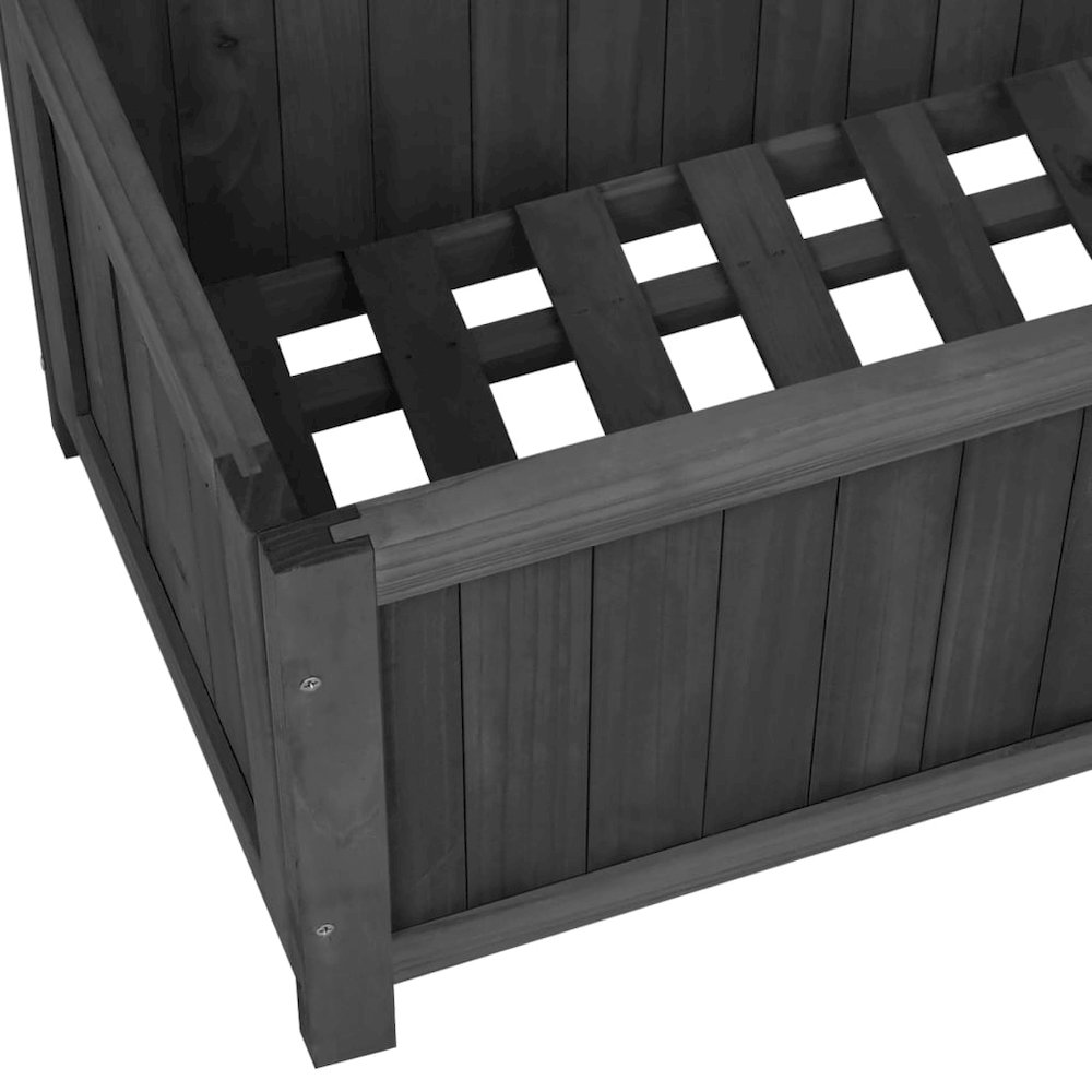 Planter Black Solid firwood Medium Planters Planter. Picture 6
