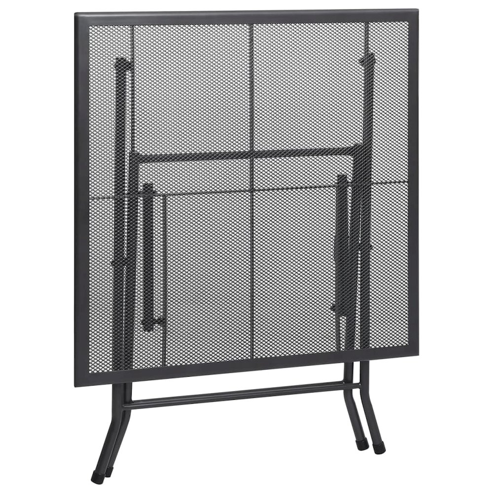 Dining Set Anthracite Steel Standard Dining Set Square. Picture 4