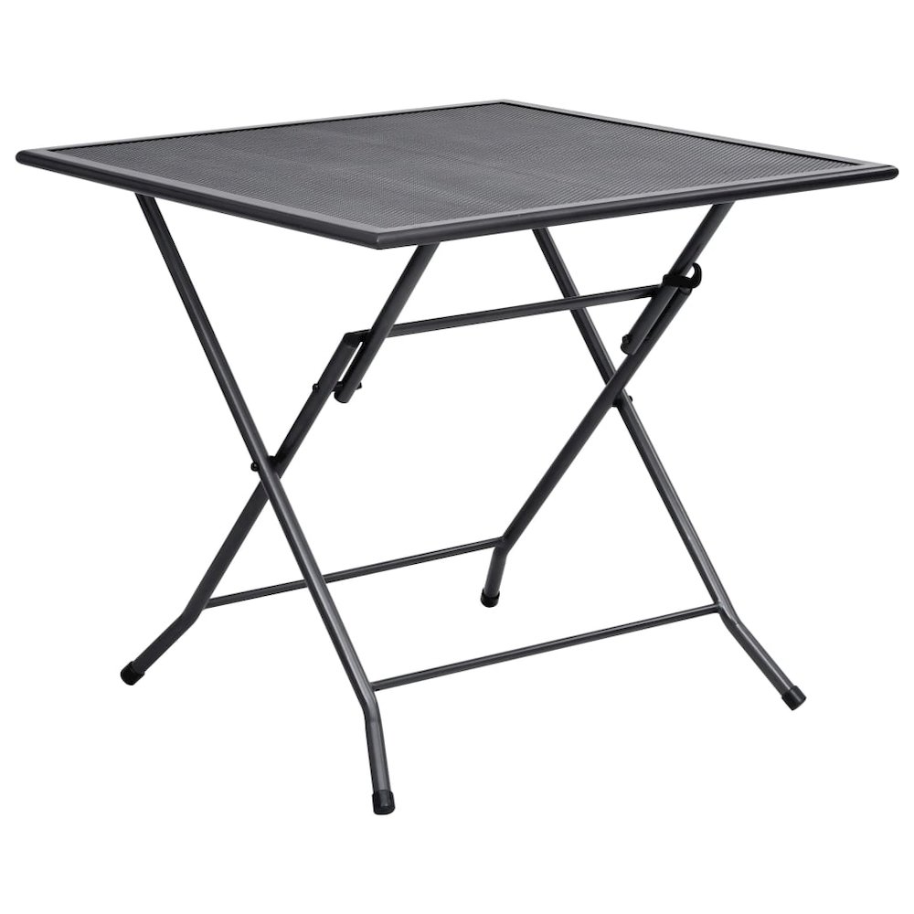 Dining Set Anthracite Steel with e-coated and powder-coated finish. Picture 3