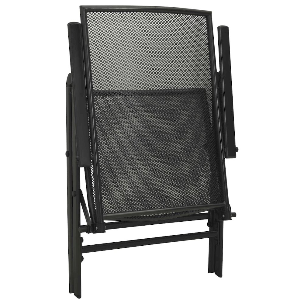 Dining Set Anthracite Steel with e-coated and powder-coated finish. Picture 8