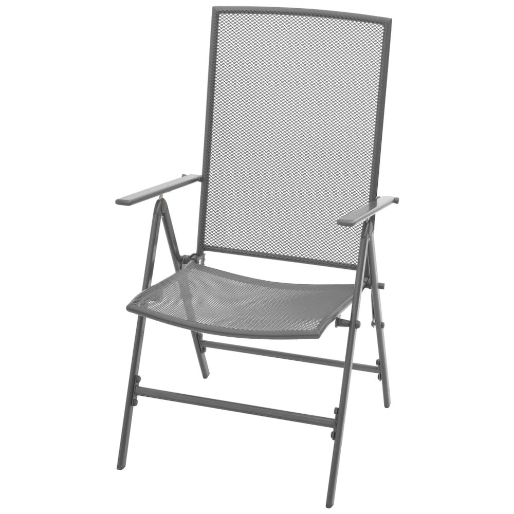 Dining Set Anthracite Steel with e-coated and powder-coated finish. Picture 4