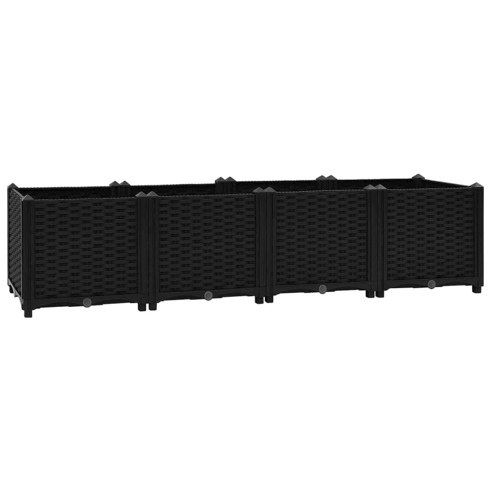 Raised Bed Black Polypropylene Large Durable Outdoor Planter. Picture 2