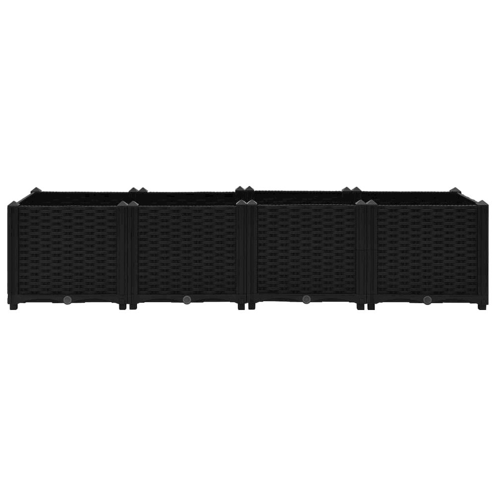 Raised Bed Black Polypropylene Large Durable Outdoor Planter. Picture 4