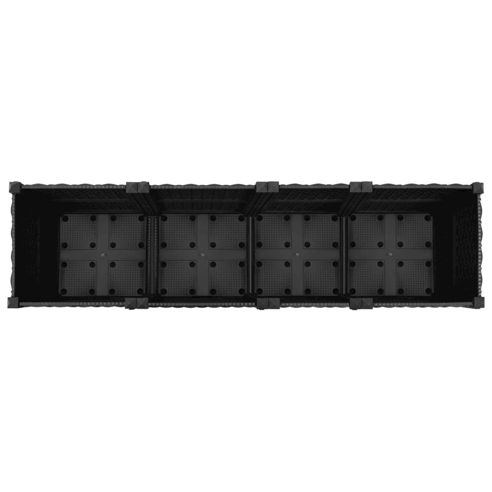 Raised Bed Black Polypropylene Large Durable Outdoor Planter. Picture 5