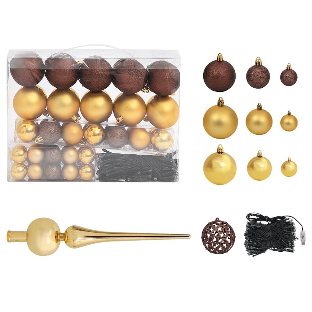 Artificial Pre-lit Christmas Tree with Ball Set 47.2" 230 Branches. Picture 6