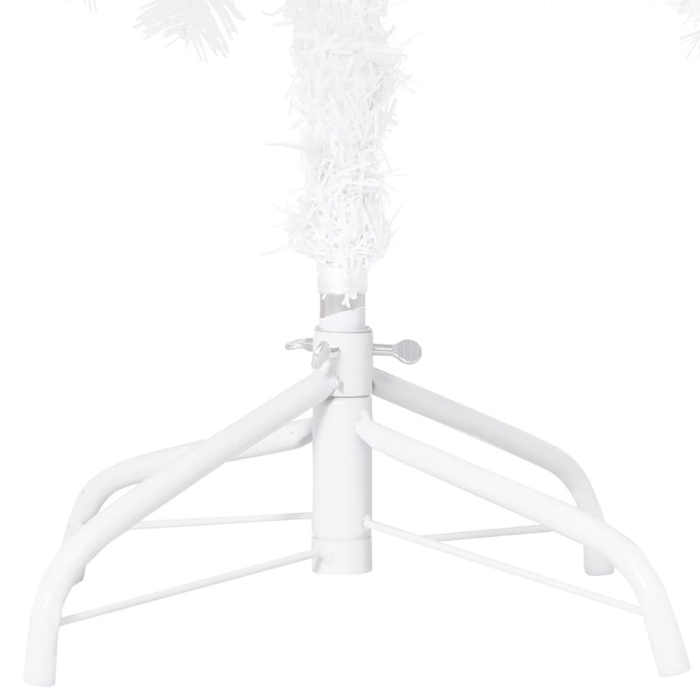 vidaXL Artificial Christmas Tree with LEDs&Ball Set White 47.2" PVC, 3077539. Picture 5