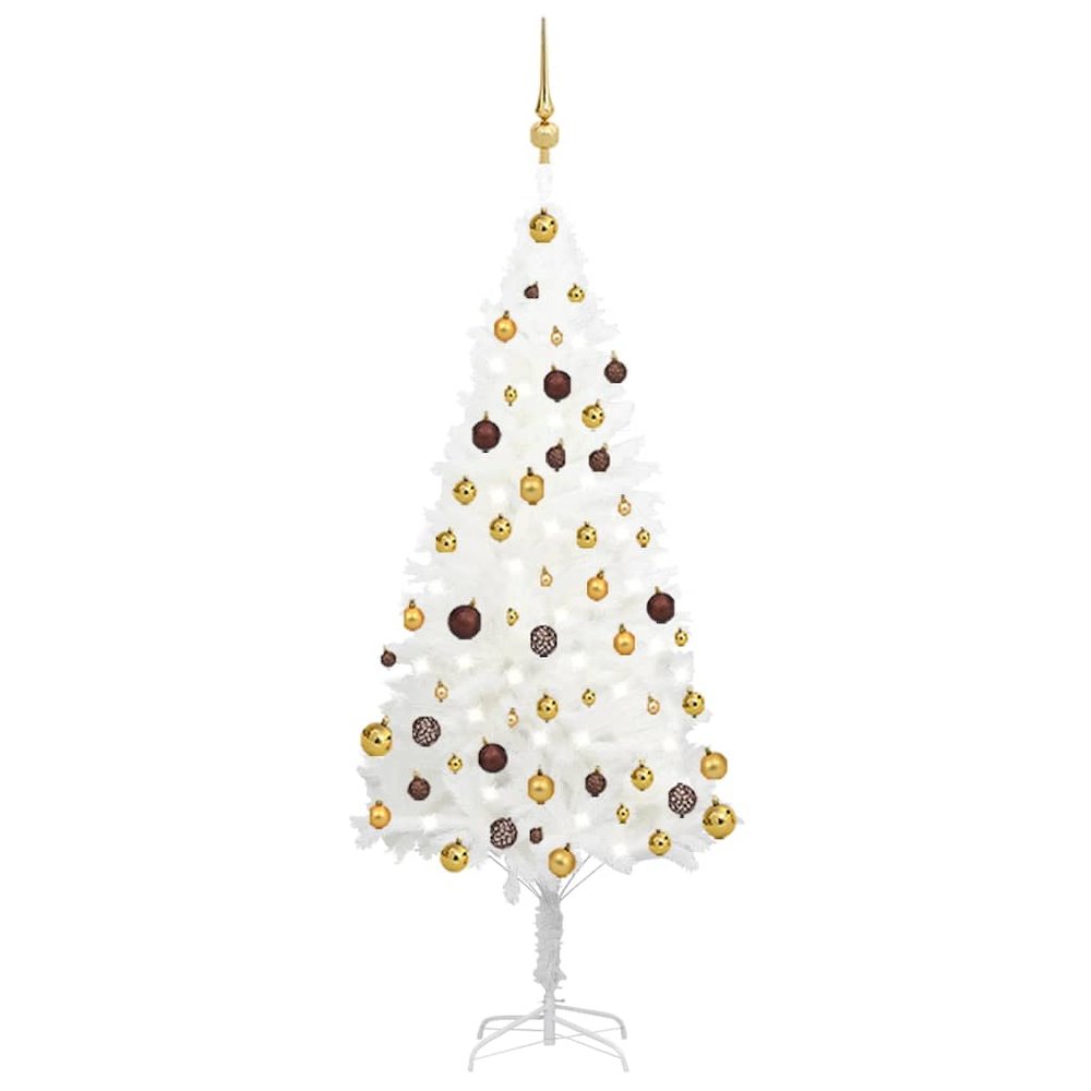 Christmas Tree White Polyethylene Medium Decorative Inlays. Picture 1
