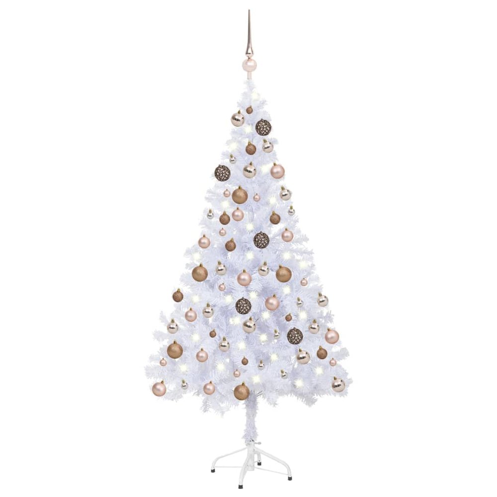 Artificial Pre-lit Christmas Tree with Ball Set 47.2" 230 Branches. Picture 1