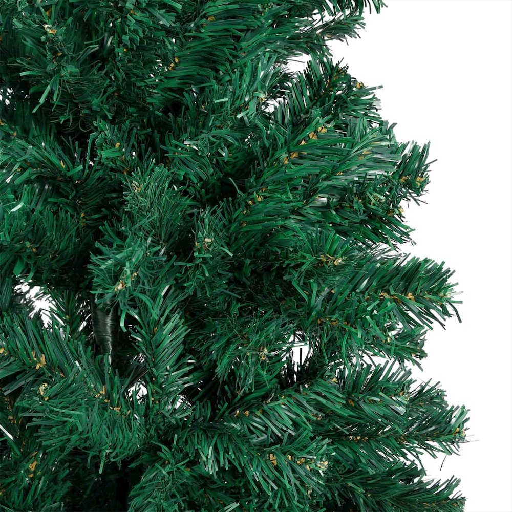 vidaXL Artificial Christmas Tree with LEDs&Ball Set Green 59.1" PVC, 3077621. Picture 3