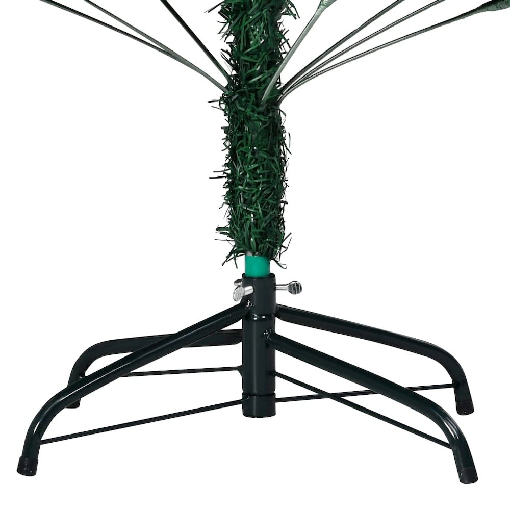 vidaXL Artificial Christmas Tree with LEDs&Ball Set Green 59.1" PVC, 3077621. Picture 5