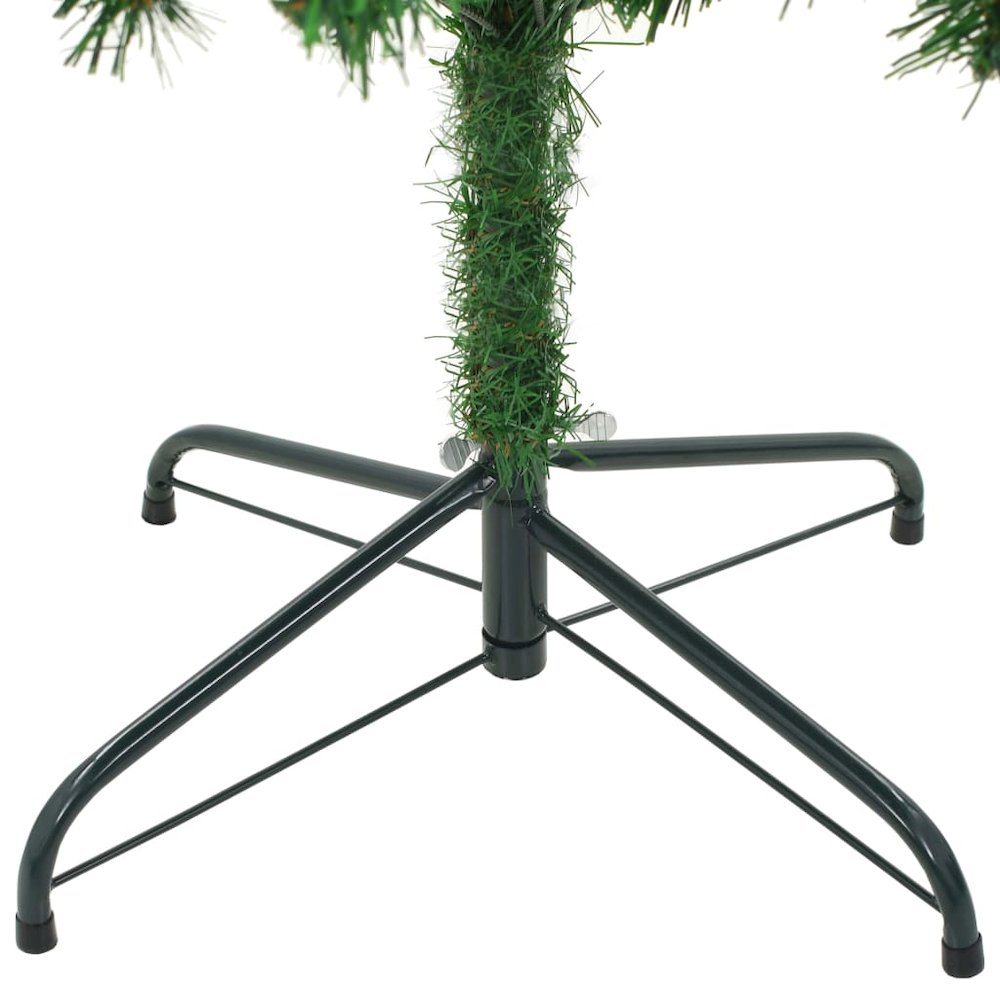 vidaXL Artificial Christmas Tree with LEDs&Ball Set Pinecones 82.7", 3077701. Picture 4