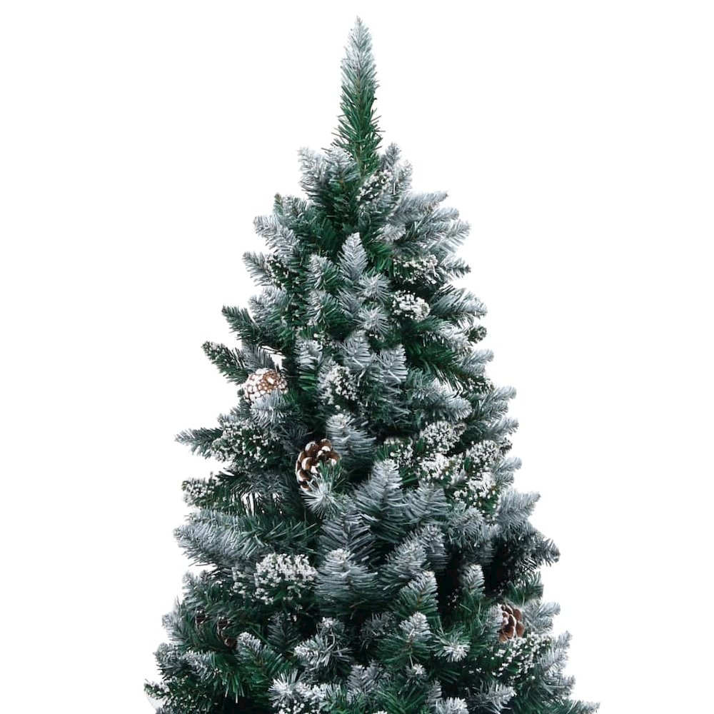 Christmas Tree Green and white PVC, Steel, Plastic 7ft. Picture 4