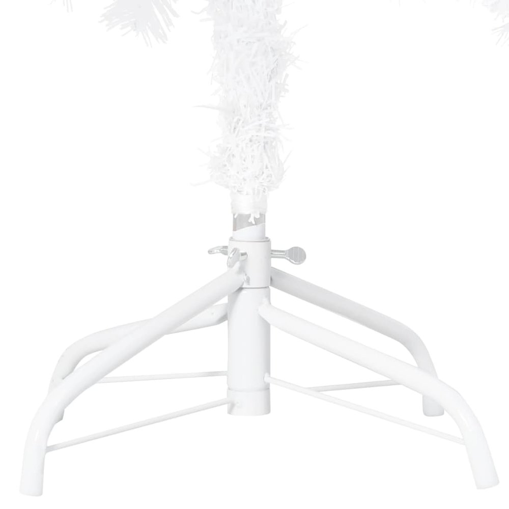 vidaXL Artificial Christmas Tree with LEDs&Ball Set White 94.5", 3077715. Picture 4