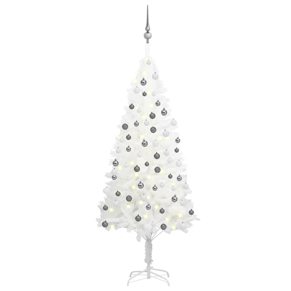 Christmas Tree White PE (Polyethylene) 59.1 in Decorative Inlays. Picture 1