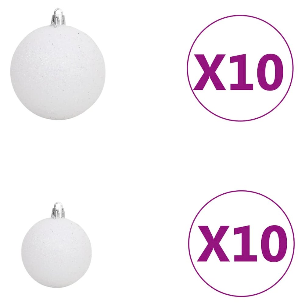 Christmas Tree White PE (Polyethylene), Steel, Plastic. Picture 7