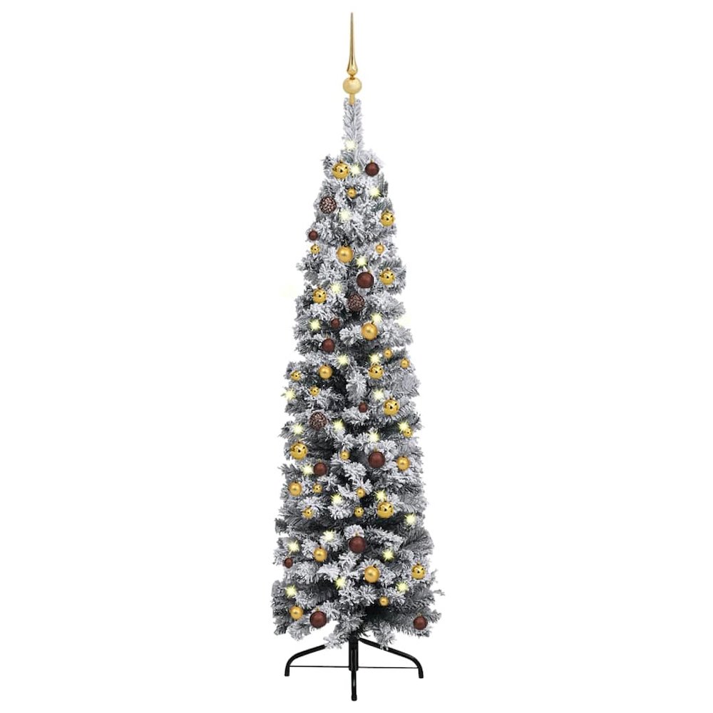 Artificial Christmas Tree Green, shiny gold, matte gold, bronze. Picture 1