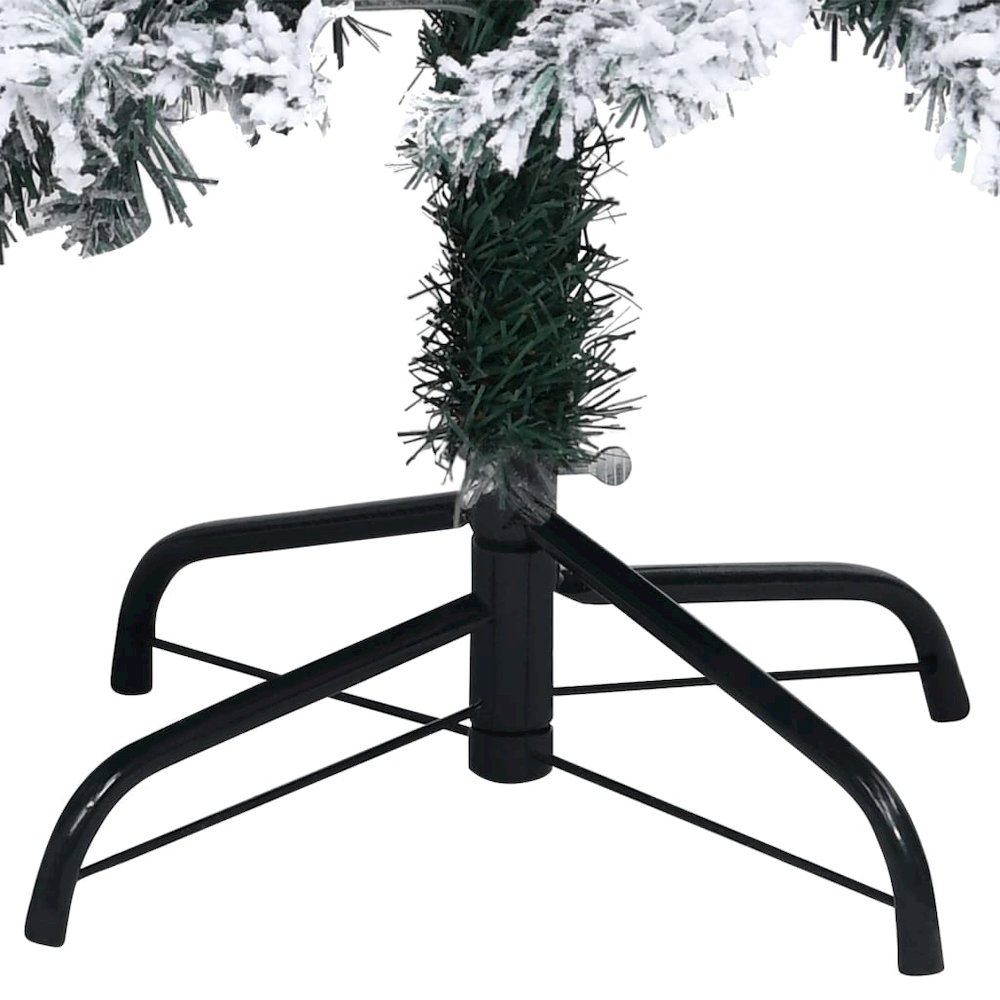 vidaXL Artificial Christmas Tree with LEDs&Ball Set Green 70.9" PVC, 3077820. Picture 4