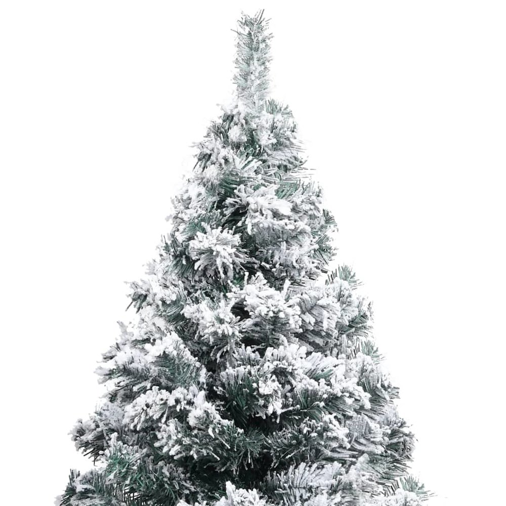 vidaXL Artificial Christmas Tree with LEDs&Ball Set Green 70.9" PVC, 3077820. Picture 5