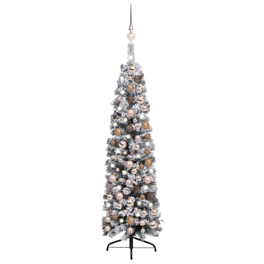 Artificial Christmas Tree Green PVC, steel 59.1 in tall. Picture 1